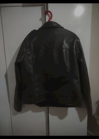 Siyah Deri Ceket Kadın - Görsel 7