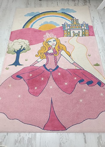 Pembe Prenses Temalı Çocuk Halısı 130×200