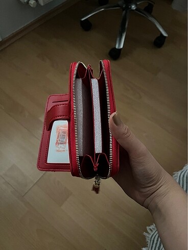  Beden kırmızı Renk Kadın cüzdan
