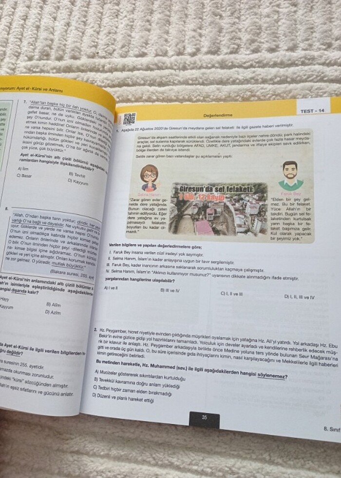 8.sınıf din test kitabı  - Görsel 4
