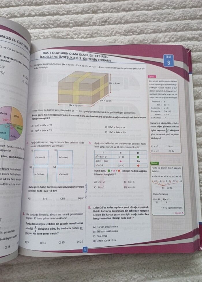 8.sinif matematik Test kitabı  - Görsel 5