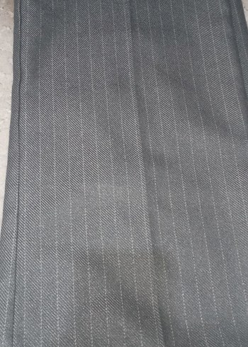 Gri Pilili Kadın Kumaş Pantolon - Görsel 3