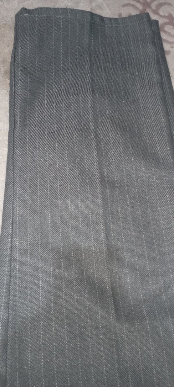 Gri Pilili Kadın Kumaş Pantolon - Görsel 3