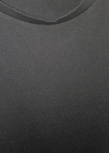 Siyah Yüksek Yakalı Midi Elbise - Görsel 3