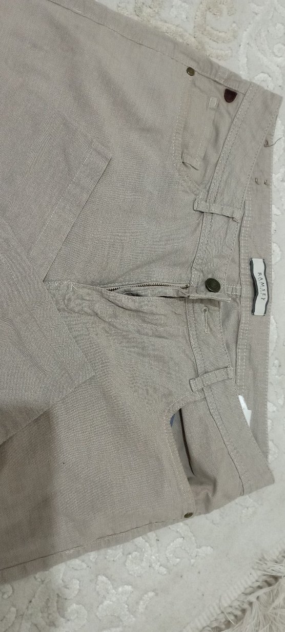 Ramsey marka. Bej Regular Fit  Erkek Pantolon - Görsel 2