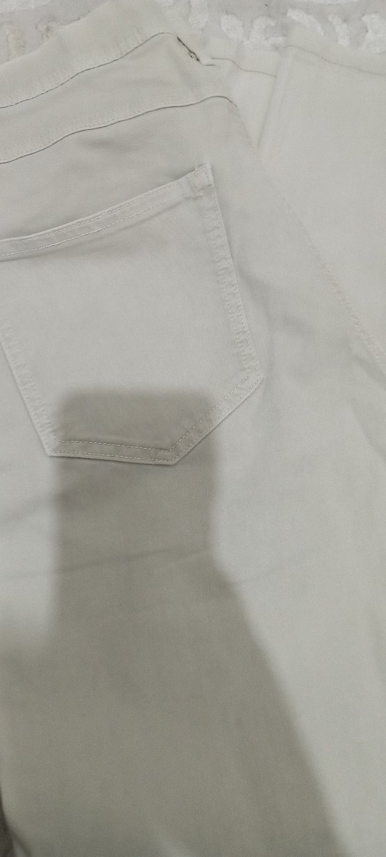 Ramsey marka.Bej erkek Pamuk Kumaş kot Pantolon - Görsel 5
