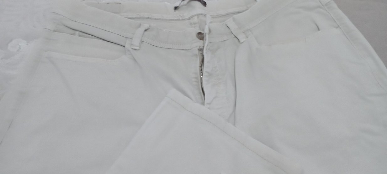 Ramsey marka.Bej erkek Pamuk Kumaş kot Pantolon - Görsel 2