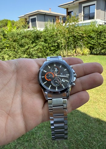 Siyah ve Kırmızı Detaylı Erkek Kol Saati - Görsel 2