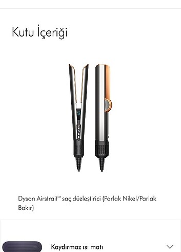 Dyson airstrait düzleştirici 