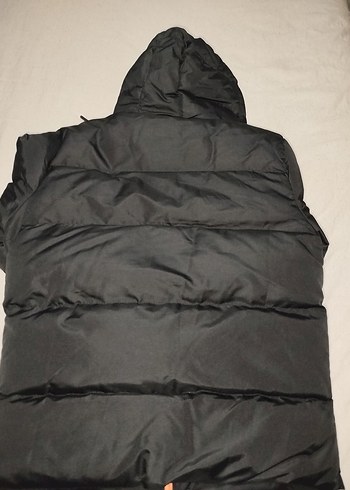 Siyah Kapüşonlu Fermuarlı Erkek Mont - Görsel 3