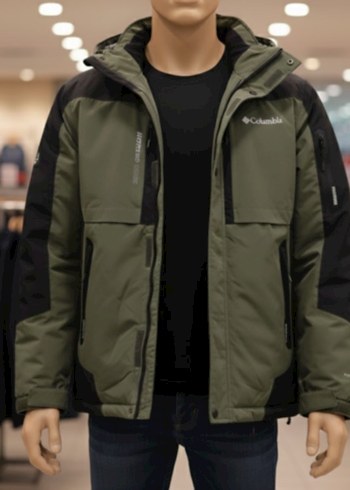 Kamuflaj Desenli Kapüşonlu Erkek Ceket - Görsel 2