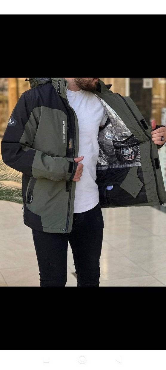 Kamuflaj Desenli Kapüşonlu Erkek Ceket - Görsel 4