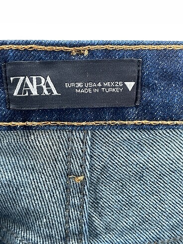 36 Beden mavi Renk Zara Jean / Kot %70 İndirimli.