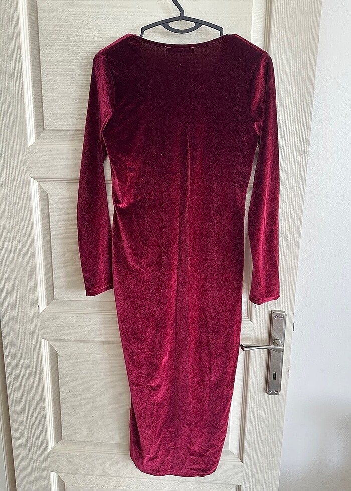 Kadife elbise - Görsel 2