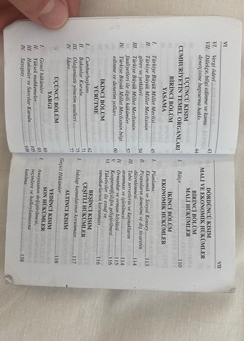 T.C. Anayasası Kavram Dizini Eylül 2018 - Görsel 2