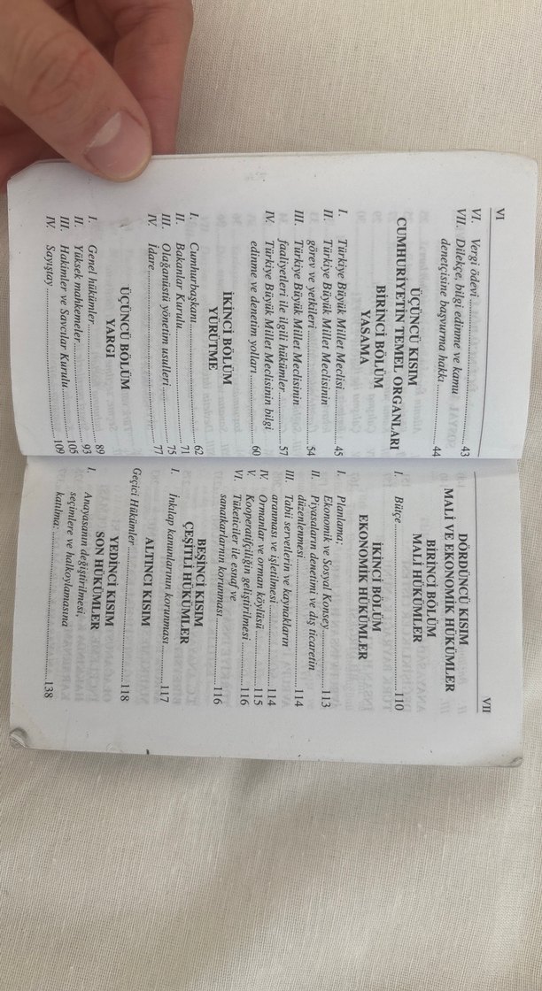 T.C. Anayasası Kavram Dizini Eylül 2018 - Görsel 2