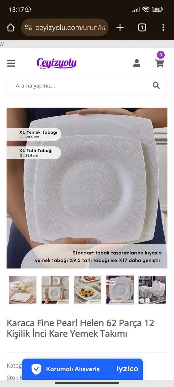 karaca fine pearl helen yemek takımı - Görsel 4