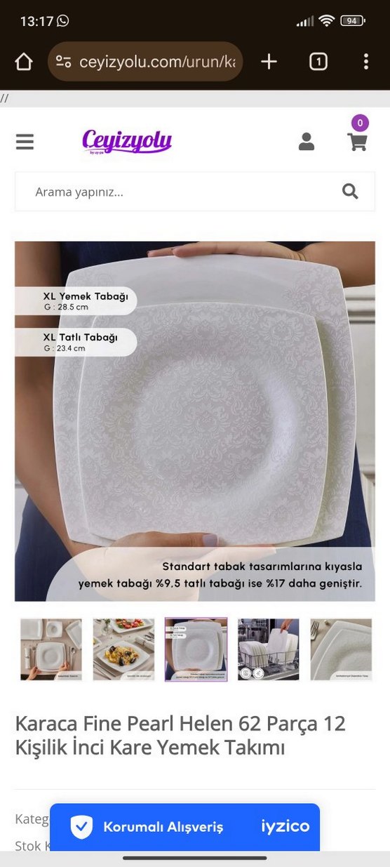 karaca fine pearl helen yemek takımı - Görsel 5