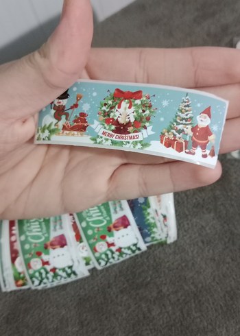 50 tane yılbaşı temalı sticker - Görsel 2