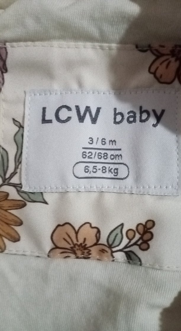 Kapüşonlu, Fermuarlı Baskılı Bebek Tulumu 3-6 ay - Görsel 4