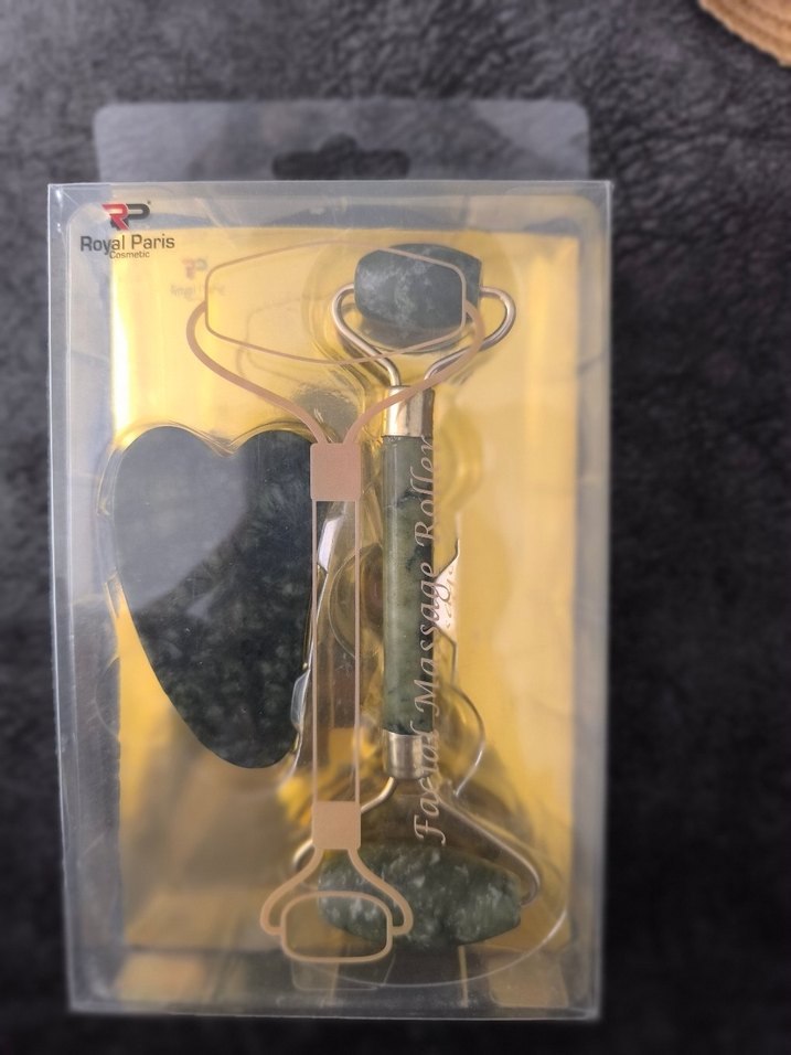 Yeşim Taşı Yüz Masaj Aleti ve Gua Sha Seti - Görsel 3