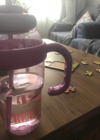 Mor Kulplu termos - Görsel 5