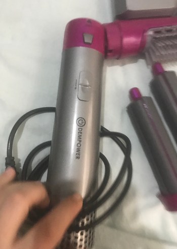 Pembe ve Gri Saç Şekillendirici Set - Görsel 2