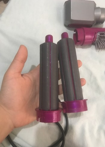 Pembe ve Gri Saç Şekillendirici Set - Görsel 4