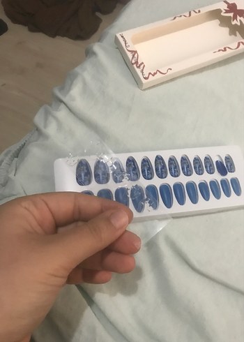 Koyu Mavi Tırnak Süsleri LuLuBeauty - Görsel 4