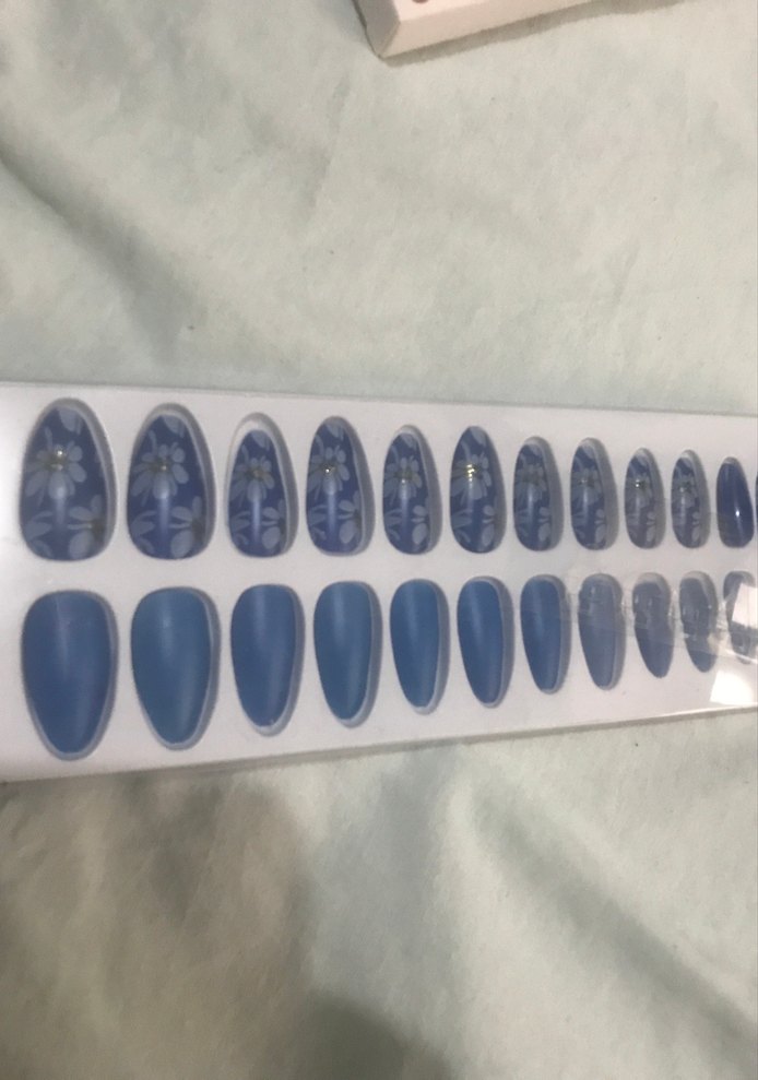 Koyu Mavi Tırnak Süsleri LuLuBeauty - Görsel 2