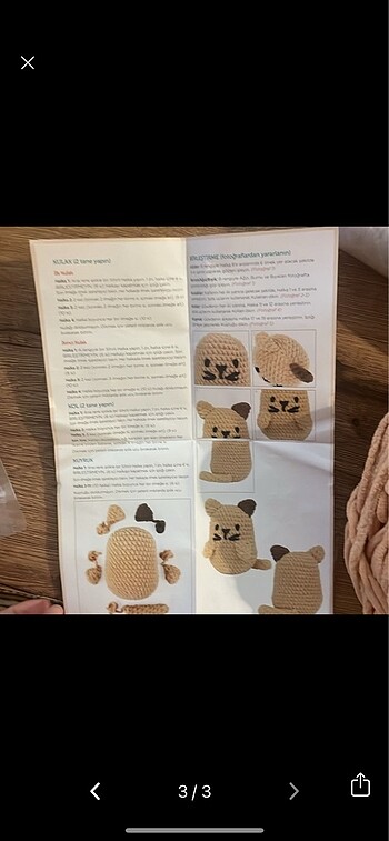 Beden Amigurumi yapma seti