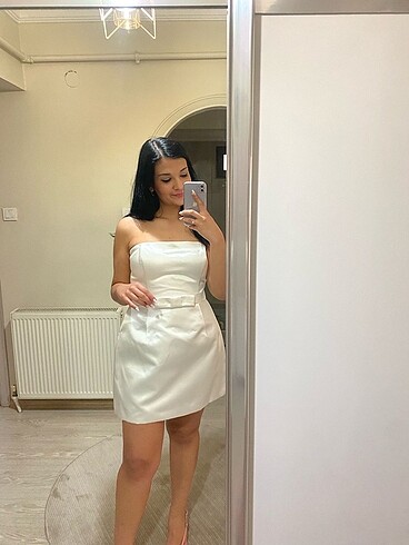 Beyaz nikah after elbisesi