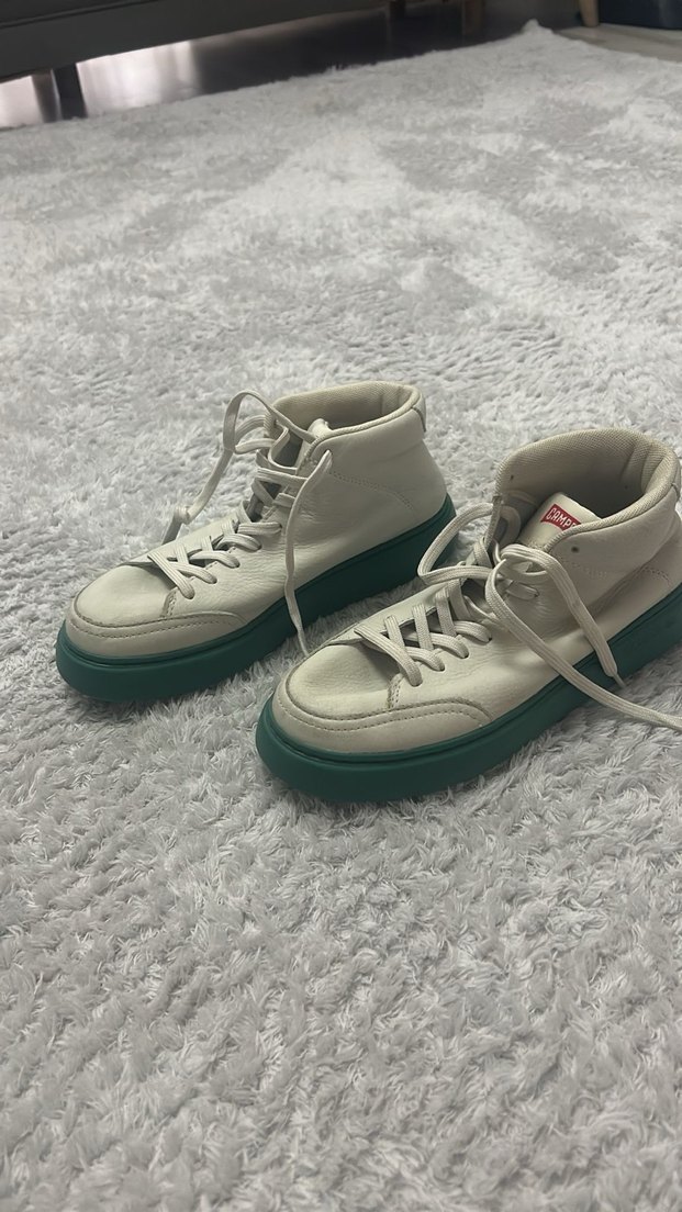 Beyaz Pastel Tabanlı Kadın Spor Ayakkabı - Görsel 2