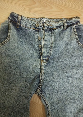 Erkek Mavi paça lastikli Jean - Görsel 2