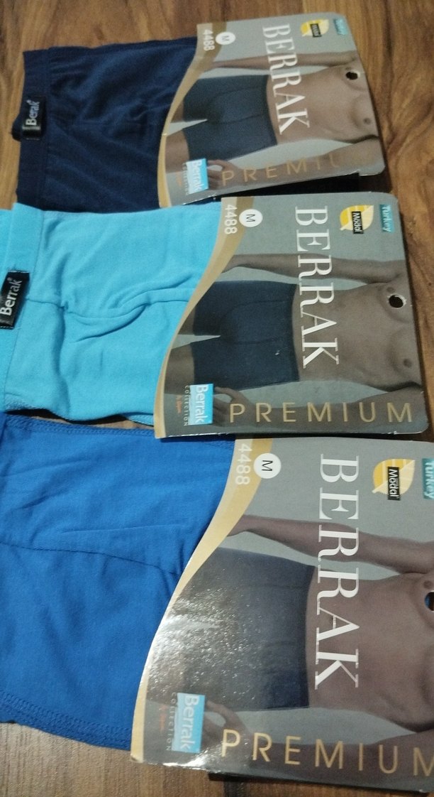 Berrak Erkek Mavi Baskılı Boxer - Görsel 2