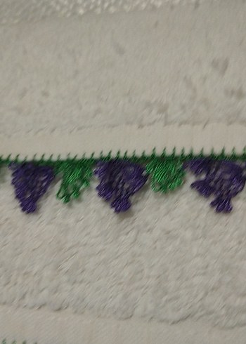 Mor Nakışlı Konvansiyonel Havlu - Görsel 2