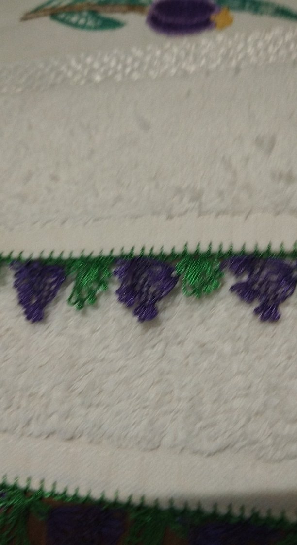 Mor Nakışlı Konvansiyonel Havlu - Görsel 2