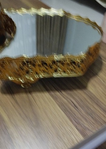 Gold renk Parlak 3 parça Dekoratif jardinyer tepsi - Görsel 2