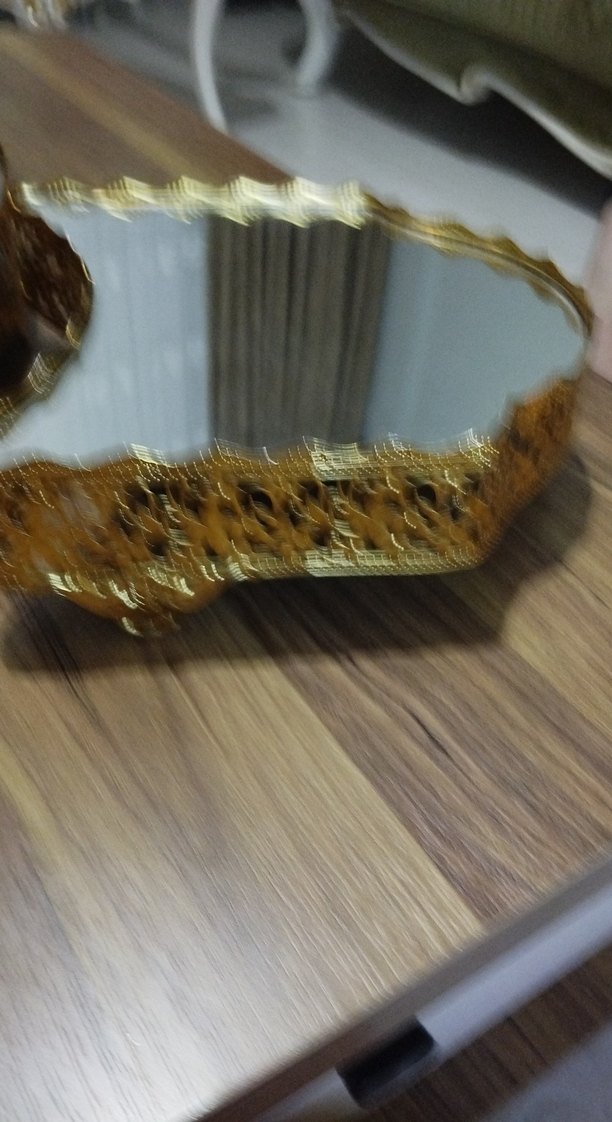 Gold renk Parlak 3 parça Dekoratif jardinyer tepsi - Görsel 2