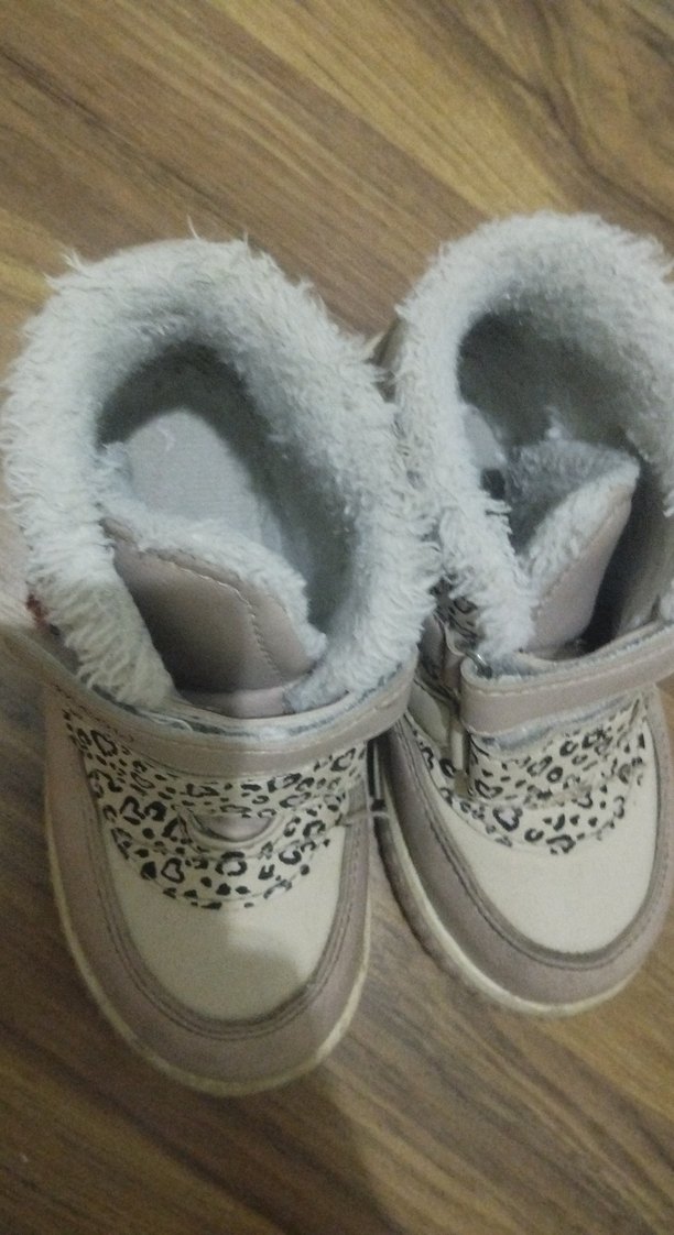 Kürklü Leopar Desenli Kız Botu - Görsel 2