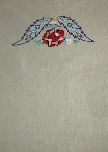 Nakış işlemeli el emeği çok renkli klasik masa örtüsü - Görsel 3