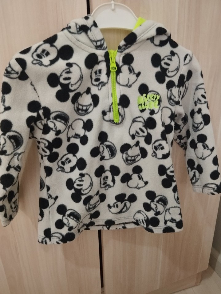 Kapüşonlu Kiz Çocuk Gri Baskılı Sweatshirt - Görsel 3