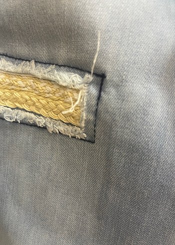 40 Beden mavi Renk Kadın Mavi Parlak Normal Kesim Denim Pantolon