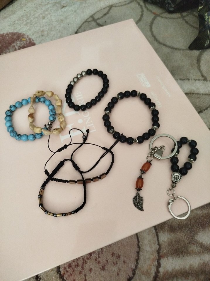 Doğal tas bileklik(6 adet) - Görsel 2