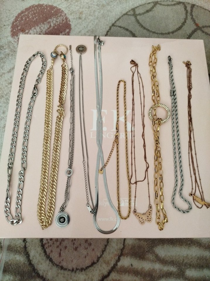 çelik kolye (10 adet) - Görsel 2