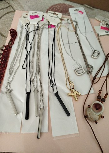 BİJUTERİ KOLYE(14 ADET) - Görsel 2