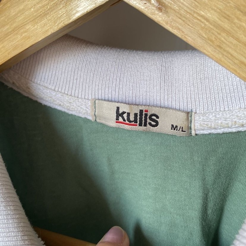 Yeşil Oxford Baskılı Pamuklu Tişört - Görsel 2