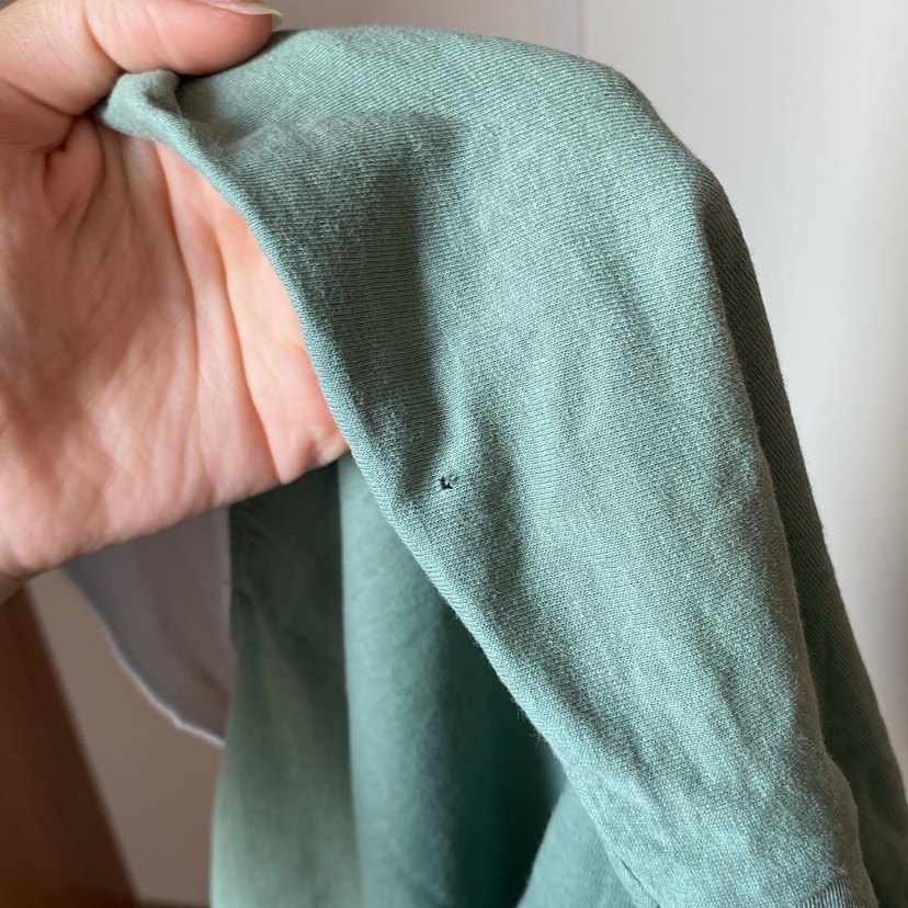 Yeşil Oxford Baskılı Pamuklu Tişört - Görsel 4