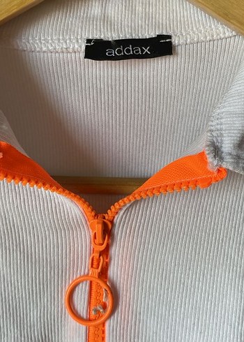 beyaz ceop neon fermuarlı - Görsel 2