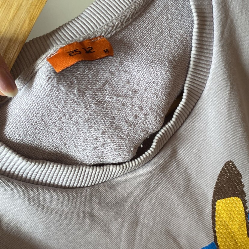 Gri lila erkek Uzun Kollu Pikachu Baskılı Sweatshirt - Görsel 4